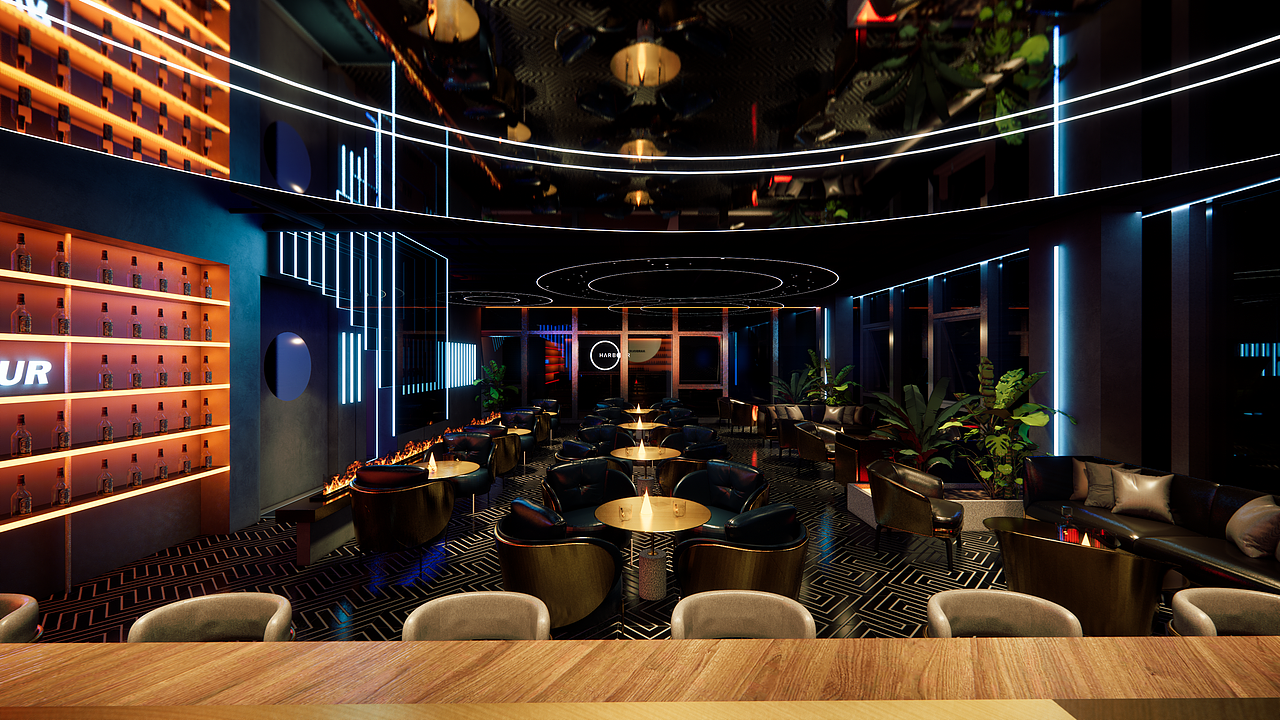 深圳酒吧设计 | 室内设计（图ZMzAyODM5ODc2） - 商业空间设计 - 站酷设计师足也空间设计原创素材 - 站酷ZCOOL