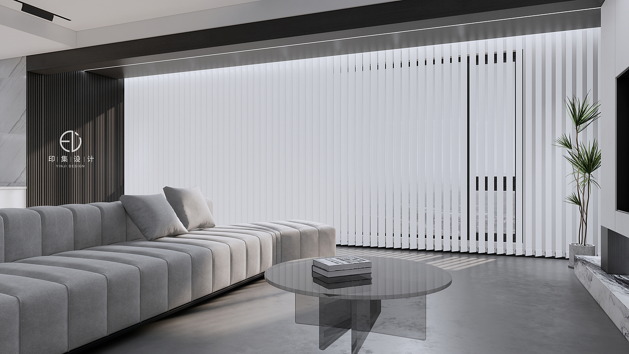 128㎡极简黑白灰，低调含蓄里的情感奔放（图ZMzA2MTg3MDA0） - 家装设计 - 站酷设计师印集装饰设计原创素材 - 站酷ZCOOL