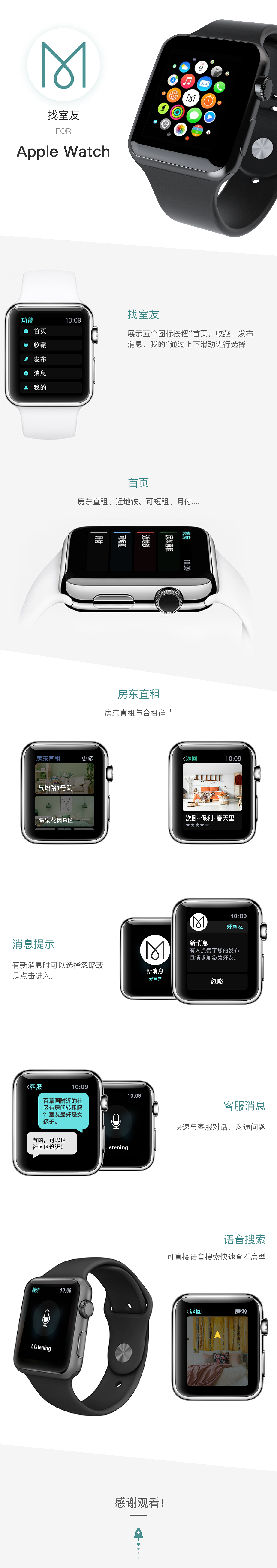 租房类-手表设计（图ZMzAxNjg2MTQ4） - APP界面 - 站酷设计师清酒鱼儿原创素材 - 站酷ZCOOL
