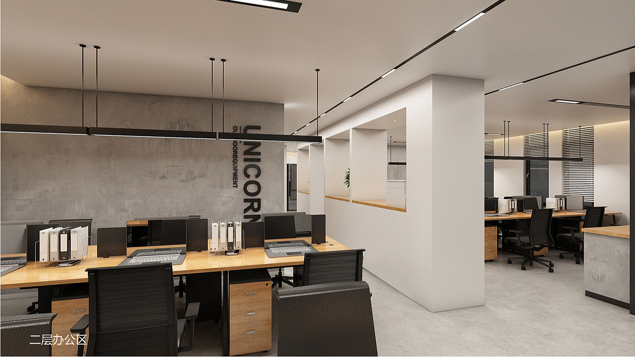 UNICORN高端办公空间设计SI/VI/总部办公/施工落地全案（图ZMzUxMTk3MjEy） - 商业空间设计 - 站酷设计师联合艺创品牌设计原创素材 - 站酷ZCOOL