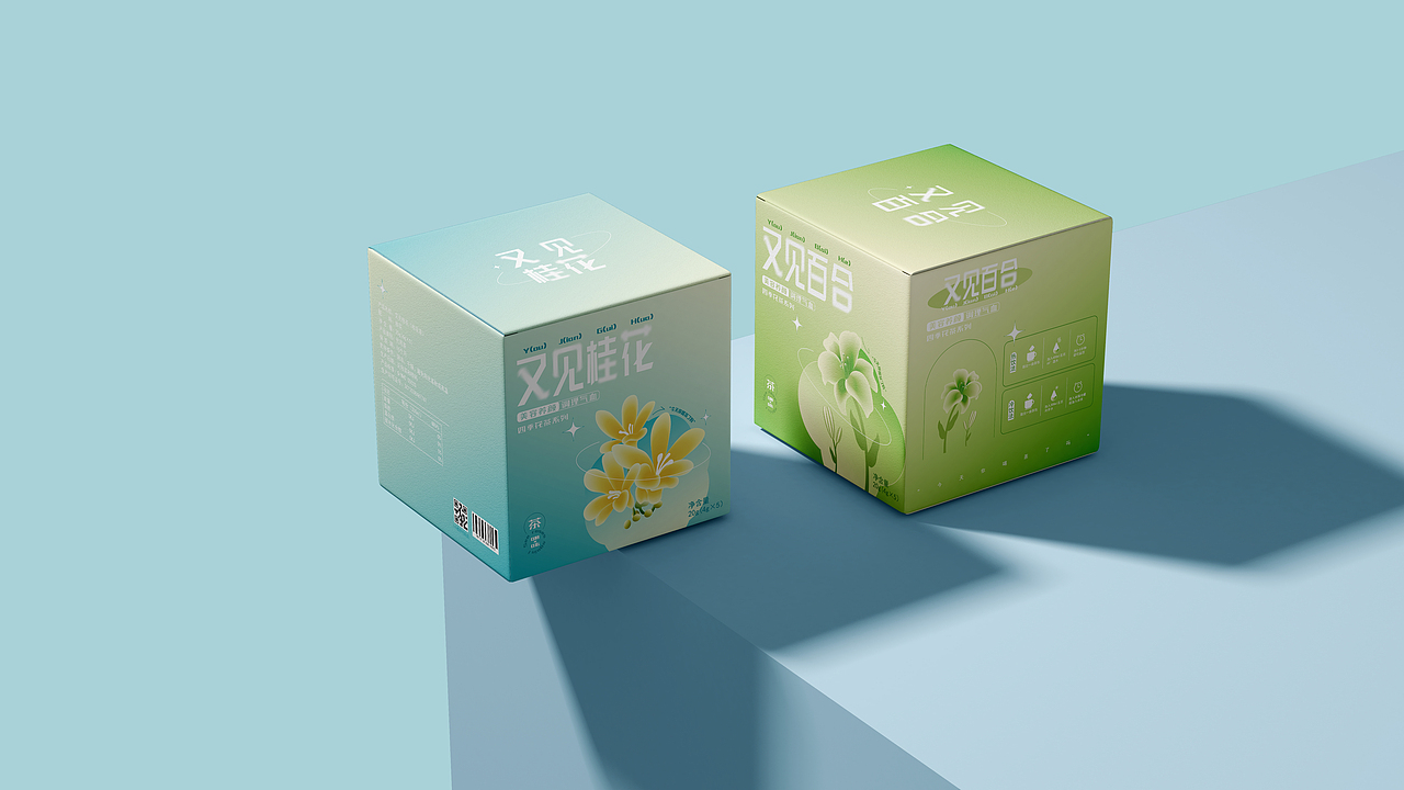 又见花茶 | 包装练习（图ZMzEzNTU2MDcy） - 包装 - 站酷设计师咕噜噜的小鹿原创素材 - 站酷ZCOOL