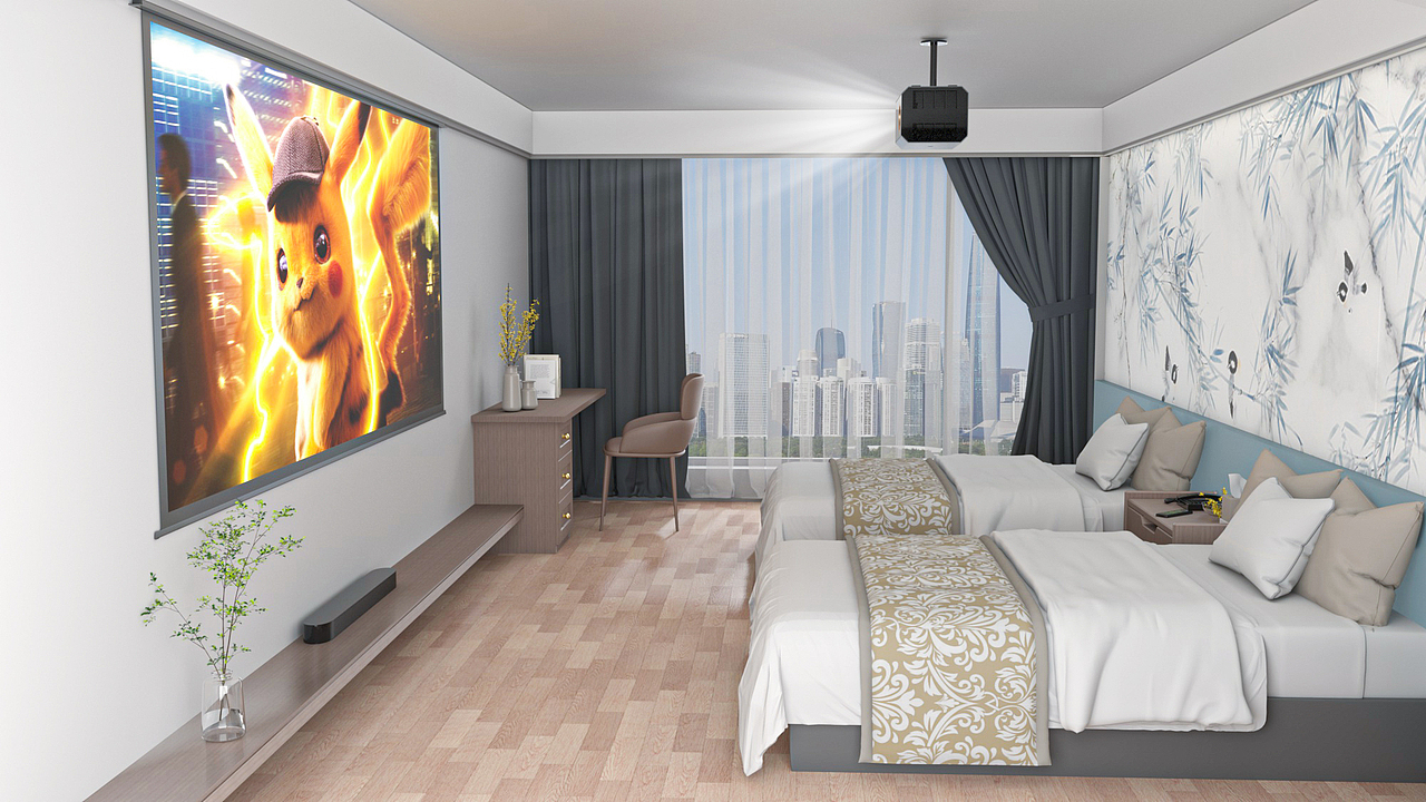 投影仪渲染作品