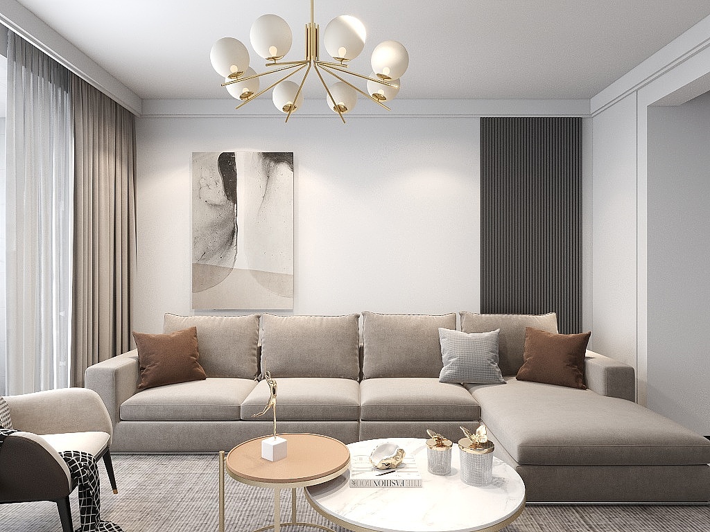 轻奢北欧风：浓烈简约中的一抹色彩（图ZMzE1NDc5NjA0） - 家装设计 - 站酷设计师设计师徐来原创素材 - 站酷ZCOOL