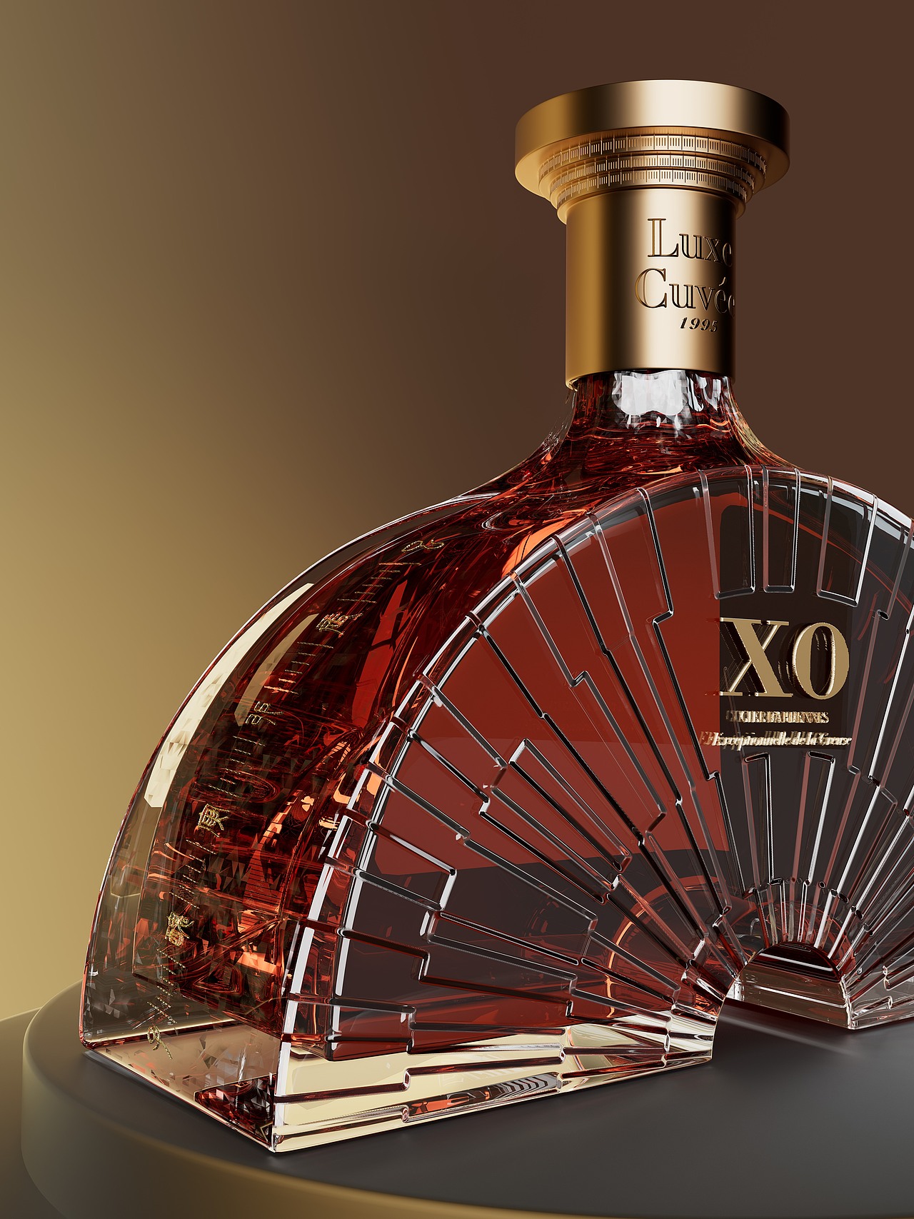 原创酒包装设计｜Luxe Cuvée XO，时间和艺术的结晶（图ZMzY4MTIxNjM2） - 包装 - 站酷设计师M01Design原创素材 - 站酷ZCOOL