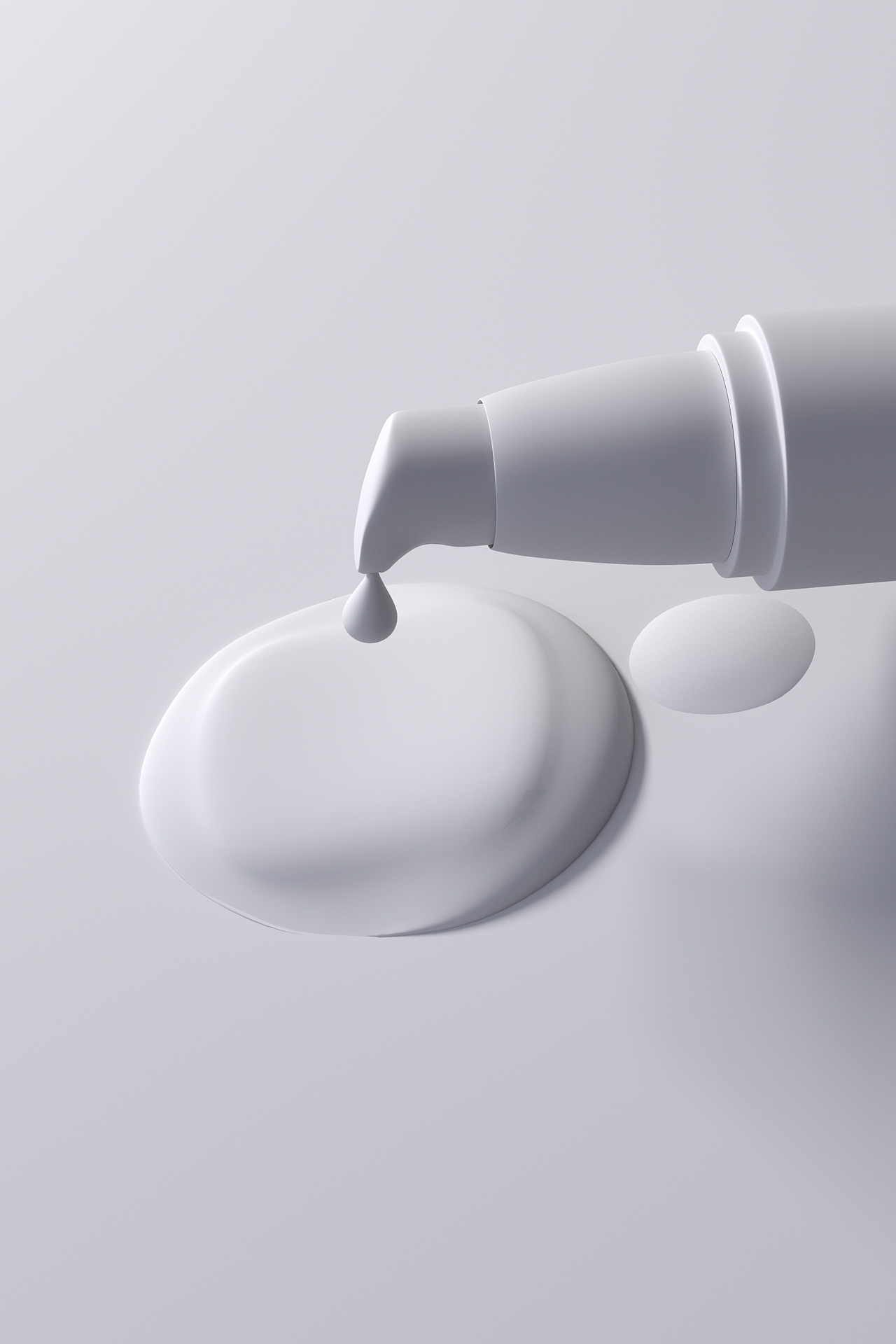 精华液海报KV场景建模渲染