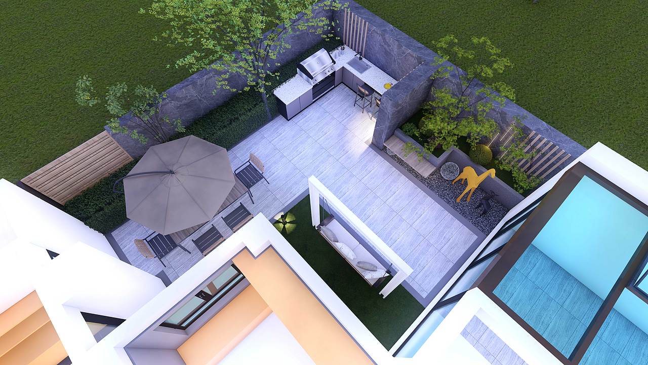 240㎡现代花园设计