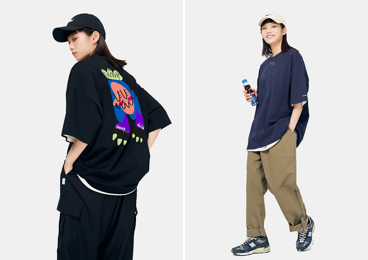 潮牌服饰系列设计（练手）（图ZMzM0MDc2MTky） - 休闲/流行服饰 - 站酷设计师MonicaChan07原创素材 - 站酷ZCOOL