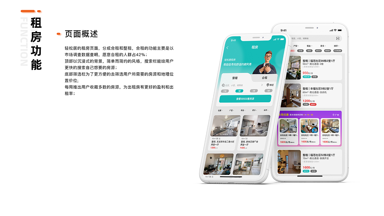 轻松居（租房软件）-移动端设计（图ZMzI0NTc4Mzg4） - APP界面 - 站酷设计师ZYHFENG原创素材 - 站酷ZCOOL