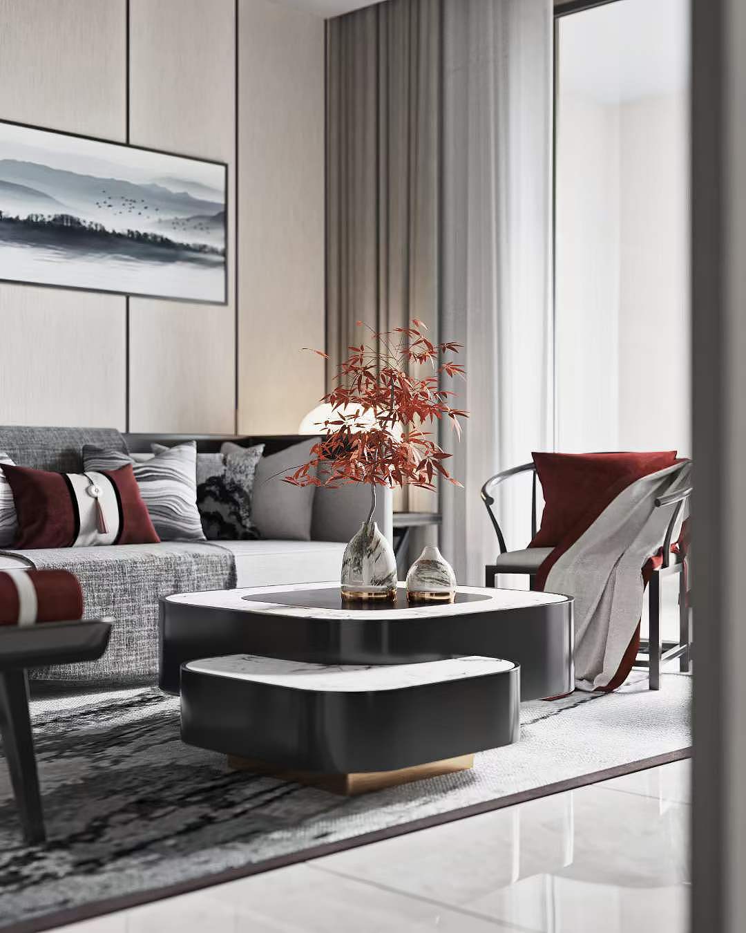 新中式|讲究空间层次和跳跃感