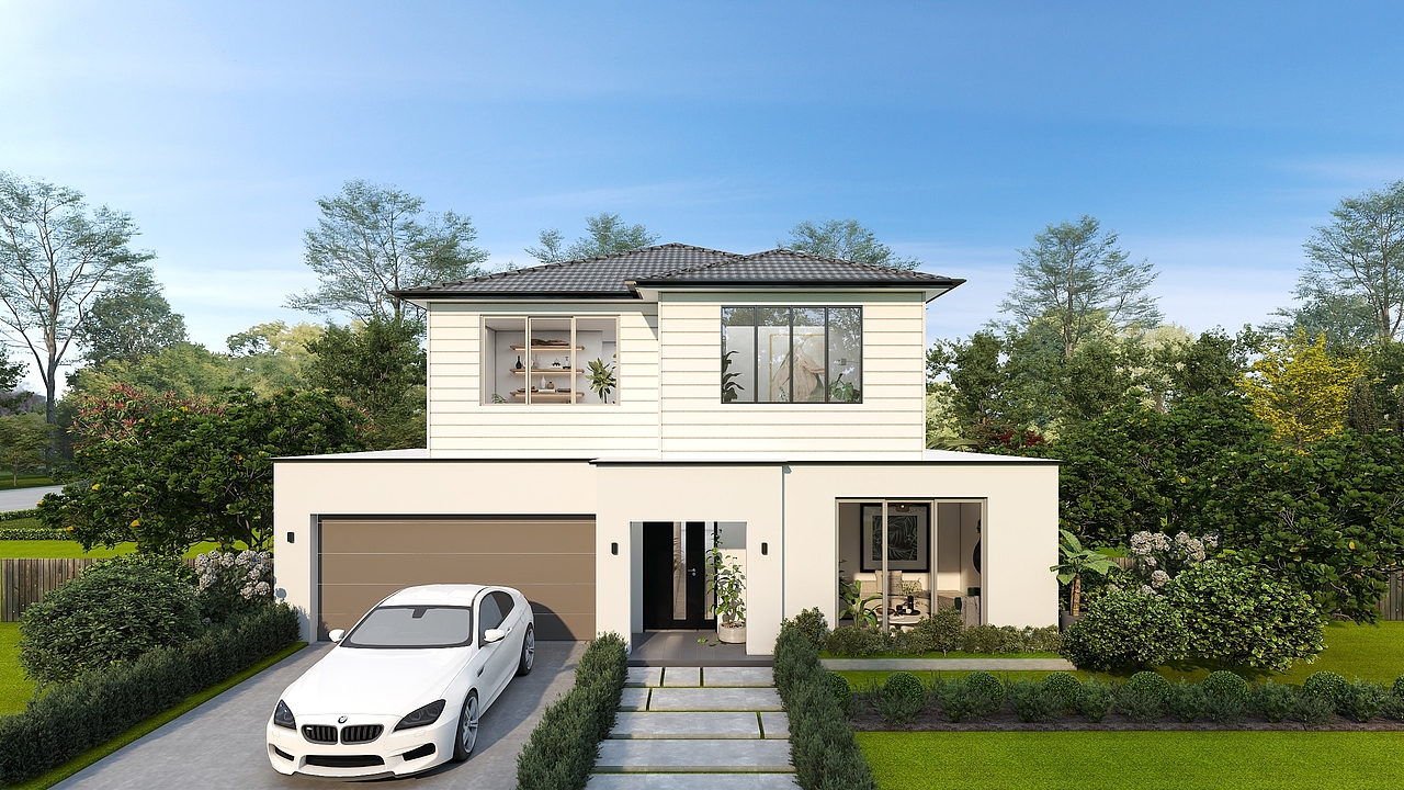 极简风格小别墅外观facade design