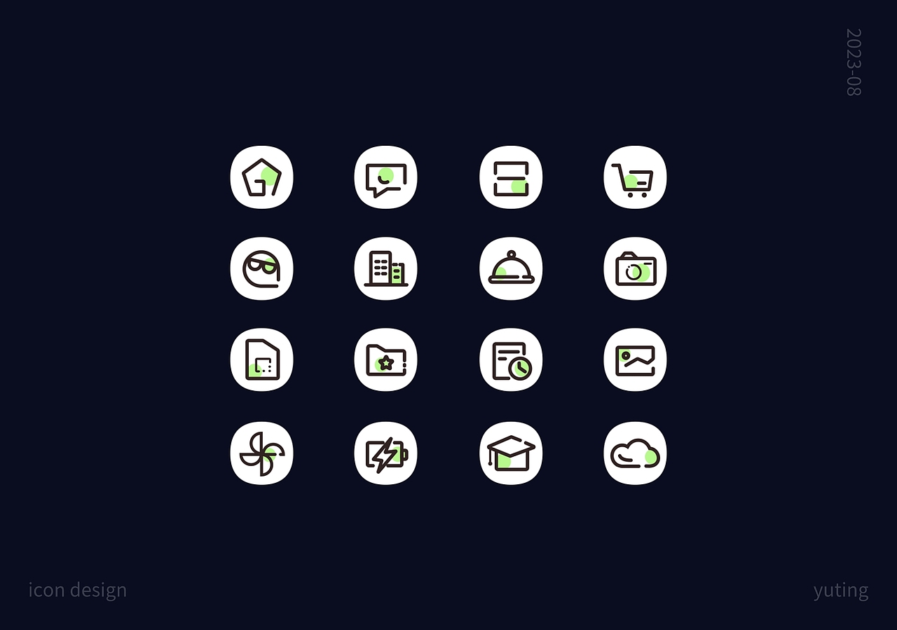 图标合集多风格线性面性轻拟物渐变毛玻璃2.5D3D