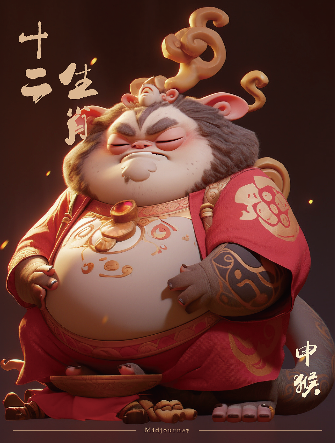 Midjourney 练习 ｜ 十二生肖（图ZMzQyNzQ0NTY0） - 图案 - 站酷设计师草莓园原创素材 - 站酷ZCOOL