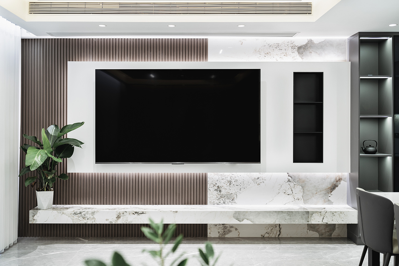 一套简约轻奢别墅空间摄影