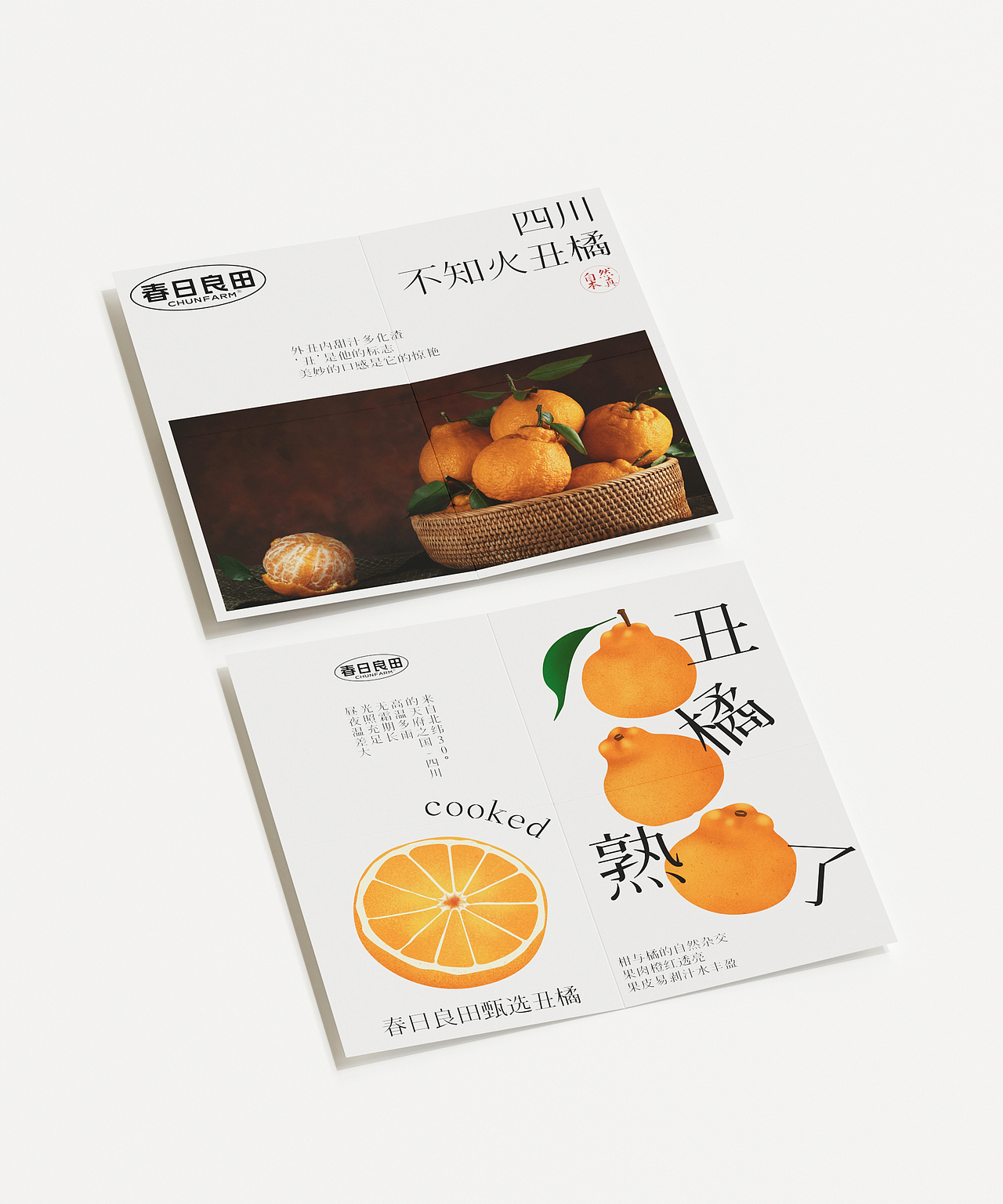 【春日良田】-丑橘包装设计