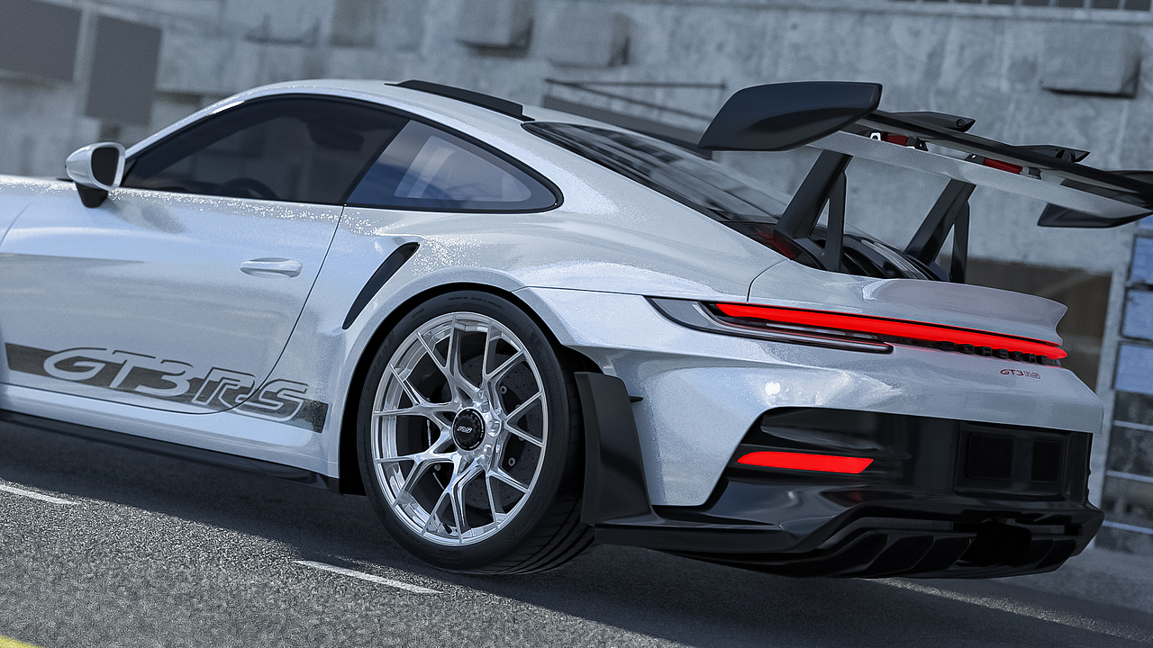Porsche 911 GT3 RS 992 2023跑车多角度展示（图ZMzY2NTkwNzEy） - 产品 - 站酷设计师大华456原创素材 - 站酷ZCOOL