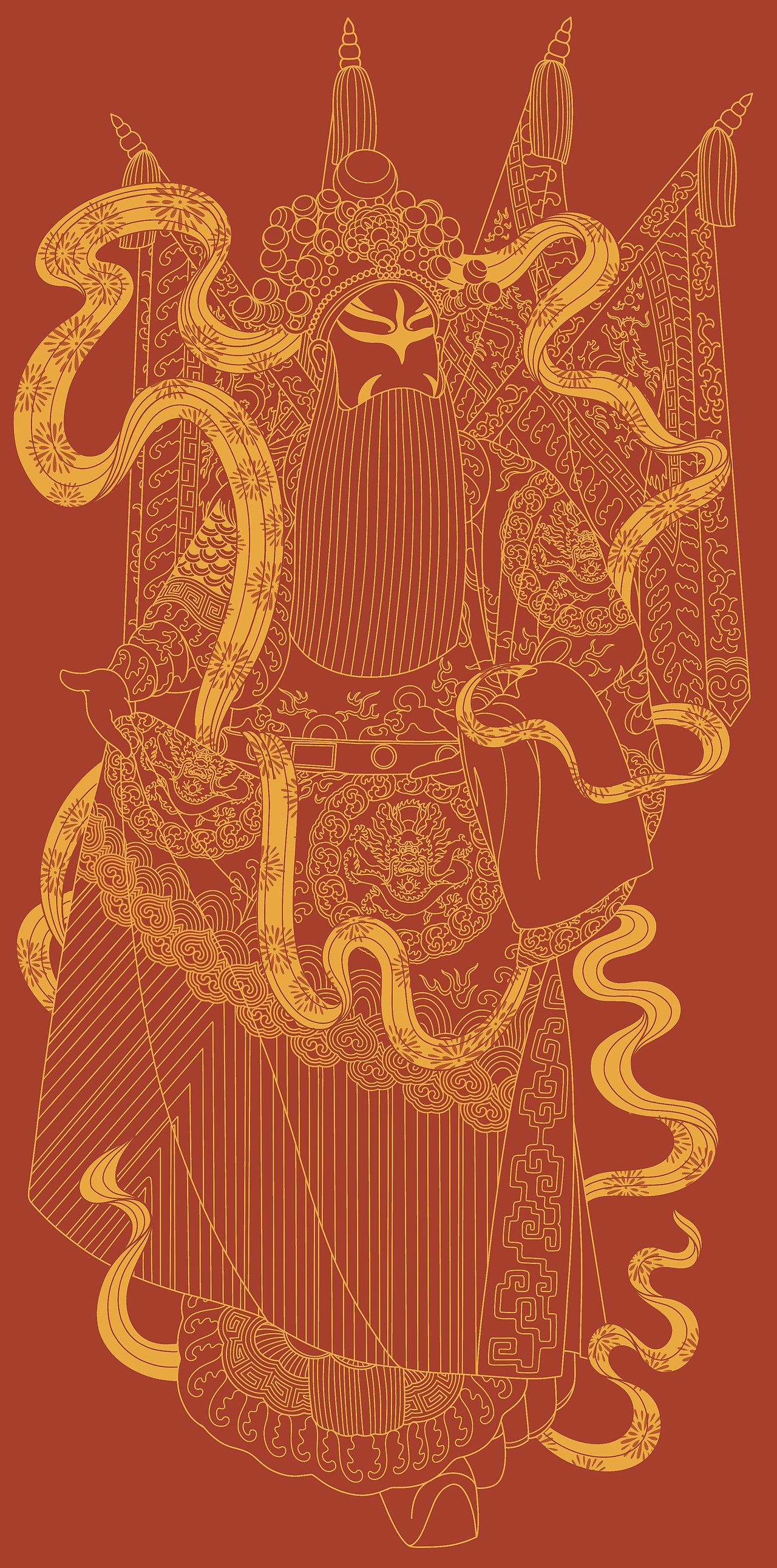 京剧人物 手绘（图ZMzQ5MTUwNTcy） - 商业插画 - 站酷设计师挨牧西西原创素材 - 站酷ZCOOL