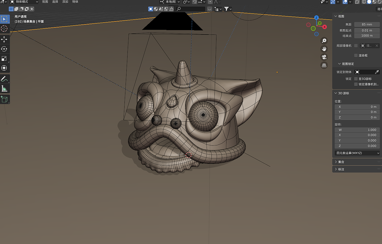 Blender春日创作打卡挑战——狮子头（图ZMzQ0OTE0Mjc2） - 其他三维 - 站酷设计师矫情设计狮原创素材 - 站酷ZCOOL