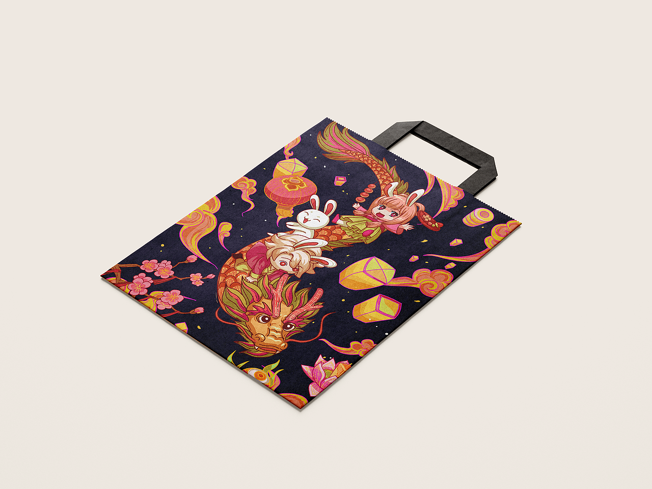 2023兔年主題系列矢量插畫(huà)07（圖ZMzIwMzg4NzA0） - 商業(yè)插畫(huà) - 站酷設(shè)計(jì)師熊貓姐C醬原創(chuàng)素材 - 站酷ZCOOL