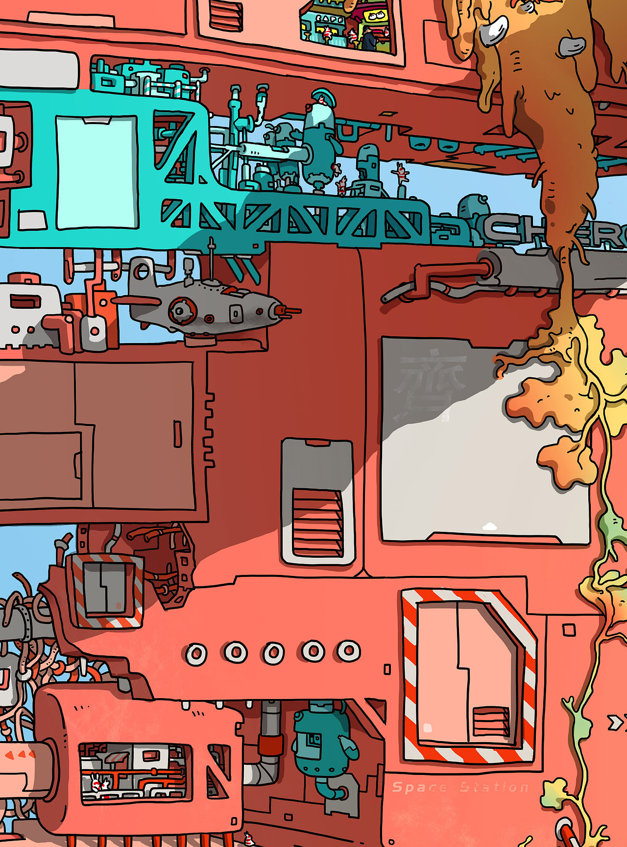 方寸宇宙 边疆号（图ZMzUyNjQ3MTI0） - 艺术插画 - 站酷设计师彼德速写本子原创素材 - 站酷ZCOOL