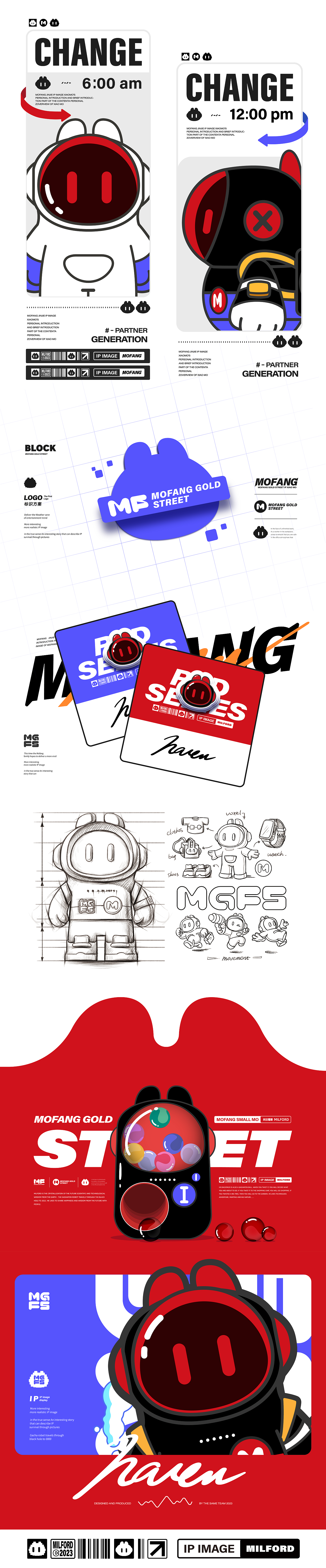 摩坊金街商场IP形象设计×同道设计原创卡通形象吉祥物