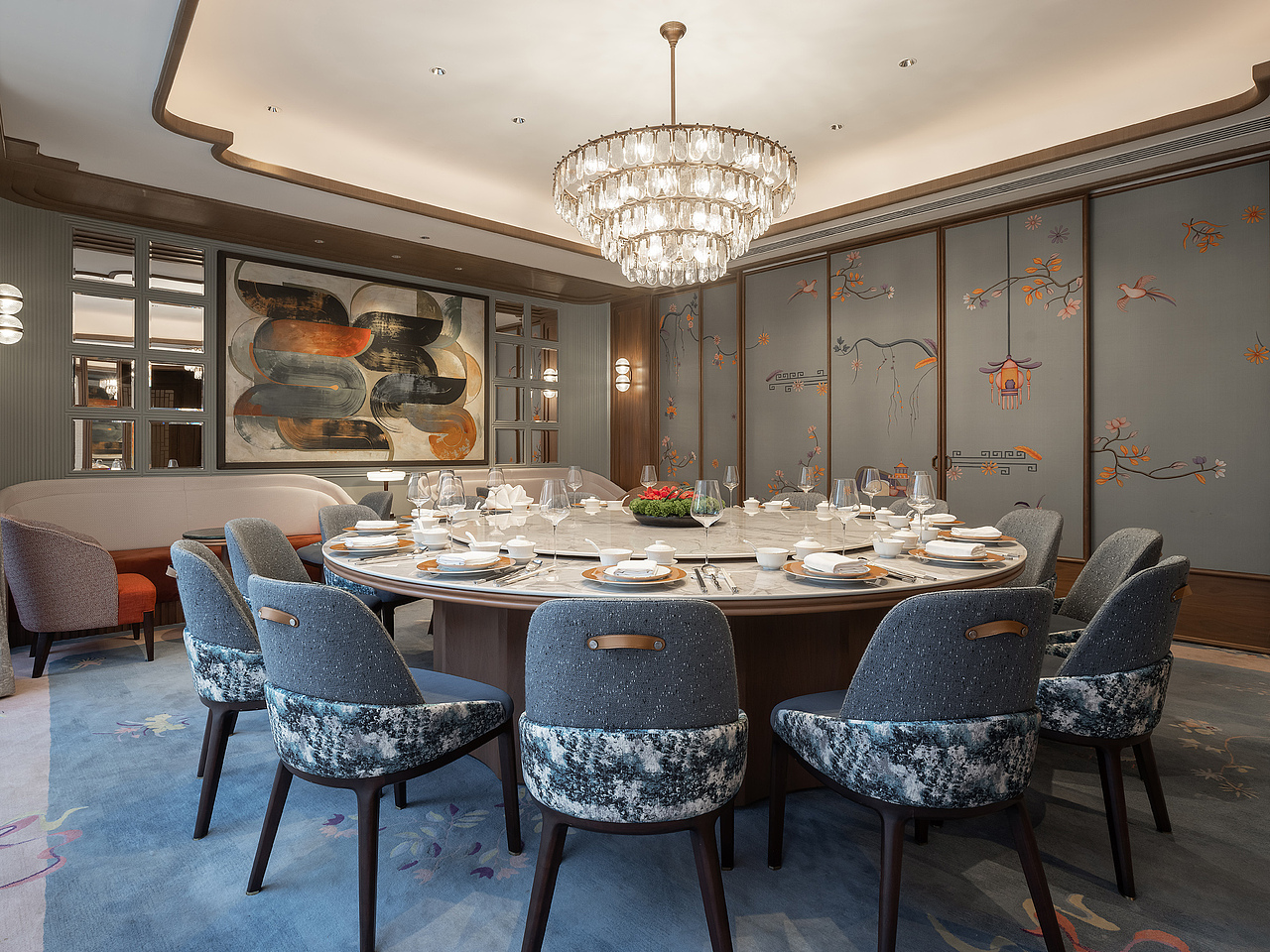 上海前滩香格里拉酒店-行政餐厅及中餐厅部分（图ZMzI5OTczMzU2） - 环境/建筑摄影 - 站酷设计师疯筝1978原创素材 - 站酷ZCOOL