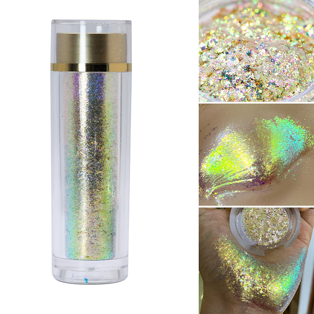 眼影美甲彩妆原料粉末拍摄(变色龙薄片)