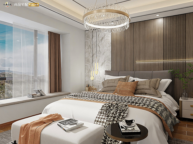 昆明装修公司木菲美家出品:中海云著4室2厅轻奢风格