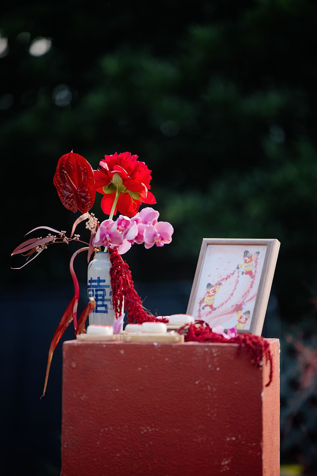 当自己的画参与了自己的婚礼