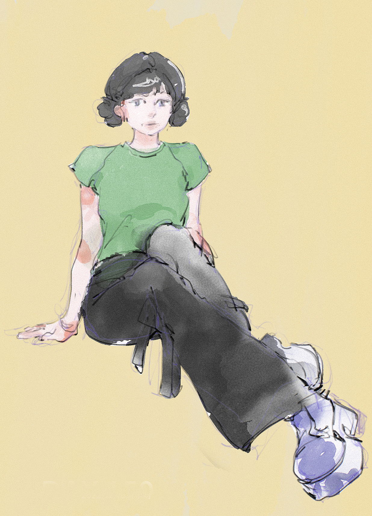 【人物隔日涂】101-172（图ZMzI2OTg5MzQw） - 创作习作 - 站酷设计师黑羊呀原创素材 - 站酷ZCOOL