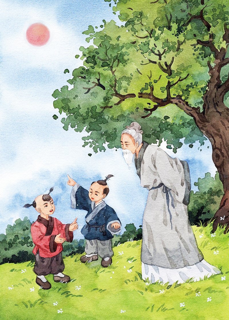 《古诗文中的科学》水彩插画配图（4）（图ZMzE3OTM2NjA0） - 儿童插画 - 站酷设计师陈晶_插画原创素材 - 站酷ZCOOL