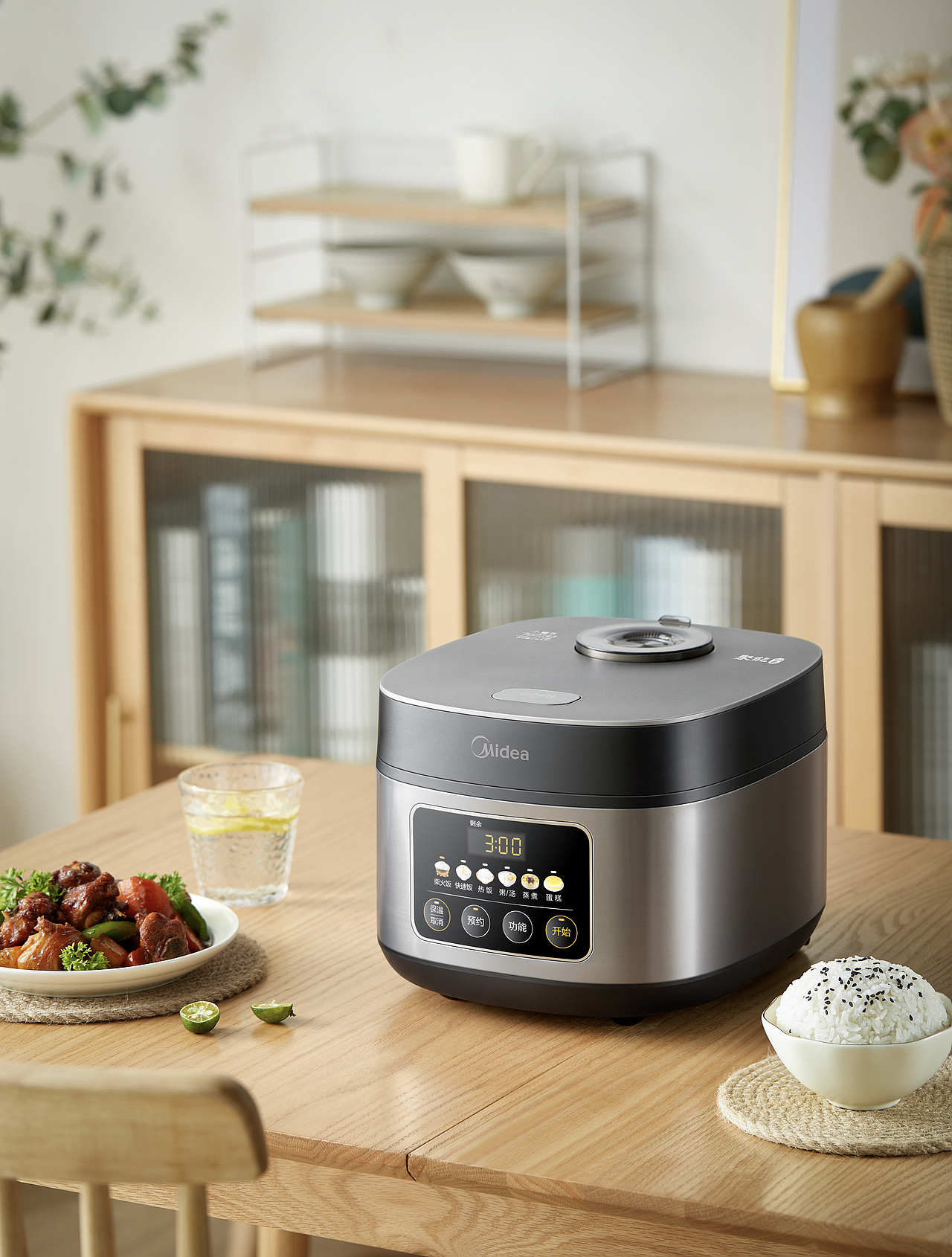 食之道|美的Midea压力锅、电饭煲、炒锅平面拍摄