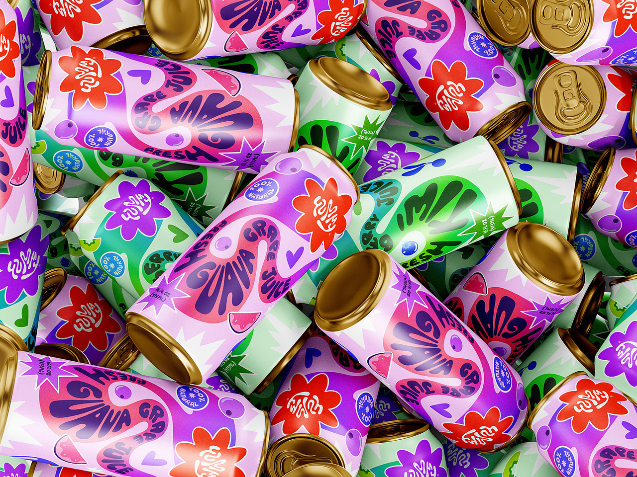 混合果汁饮料包装设计（图ZMzQ5NDYxNDc2） - 包装 - 站酷设计师万域包装设计公司原创素材 - 站酷ZCOOL