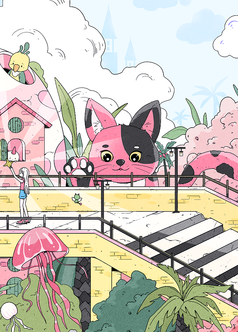 怪诞之旅(二)|镜面的波、粉色国度