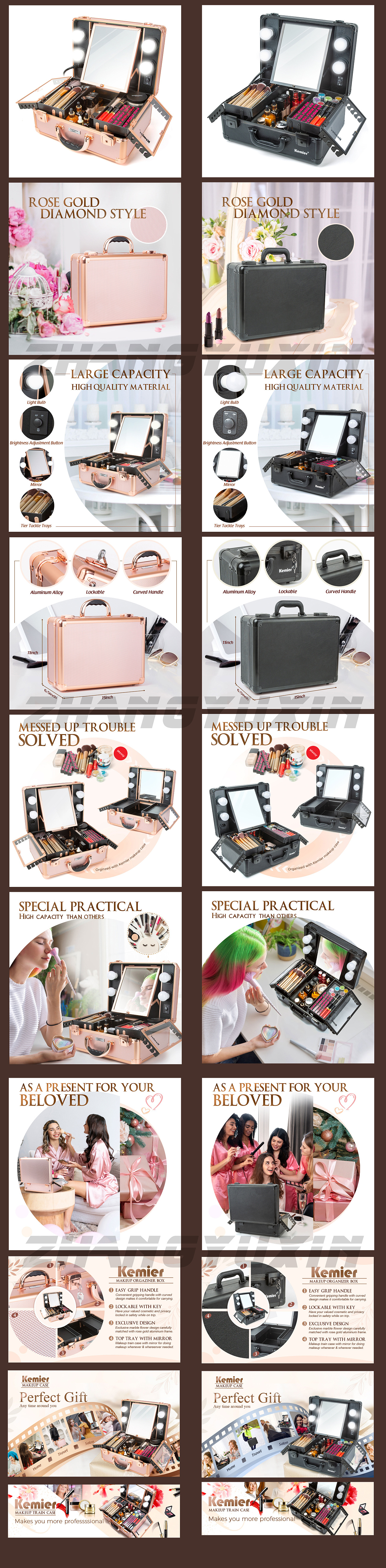 亚马逊/跨境电商化妆箱化妆包Makeup case（图ZMzU4NTQ2OTM2） - 其他平面 - 站酷设计师养乐多yuki原创素材 - 站酷ZCOOL