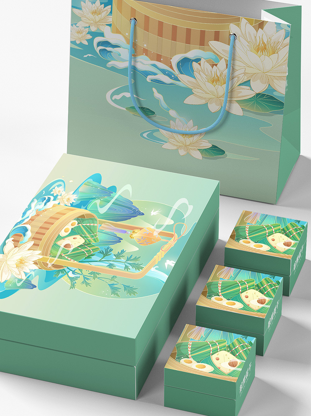 端午节国风插画国潮（图ZMzAyMDM4NDAw） - 商业插画 - 站酷设计师溜溜球sun原创素材 - 站酷ZCOOL