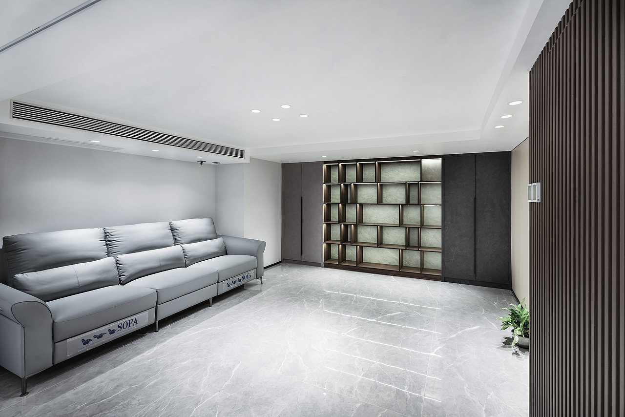 一套简约轻奢别墅空间摄影