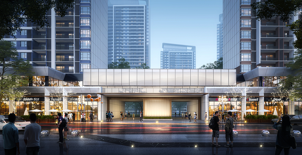 建筑室外效果图（图ZMzY2NDA4MDgw） - 建筑/空间 - 站酷设计师ASK_GZ原创素材 - 站酷ZCOOL