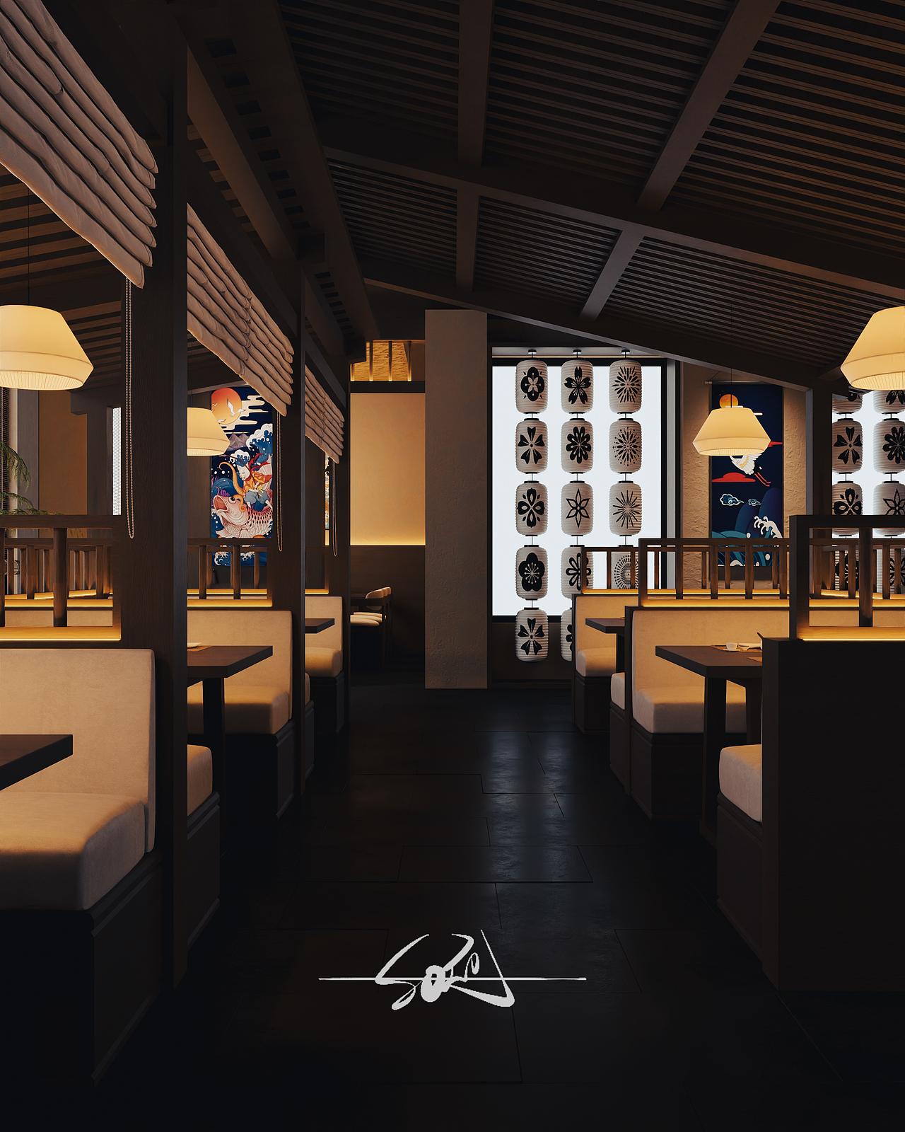 烧鸟店（图ZMzQ4Mjk5OTg4） - 酒店餐饮设计 - 站酷设计师李工起床画图原创素材 - 站酷ZCOOL