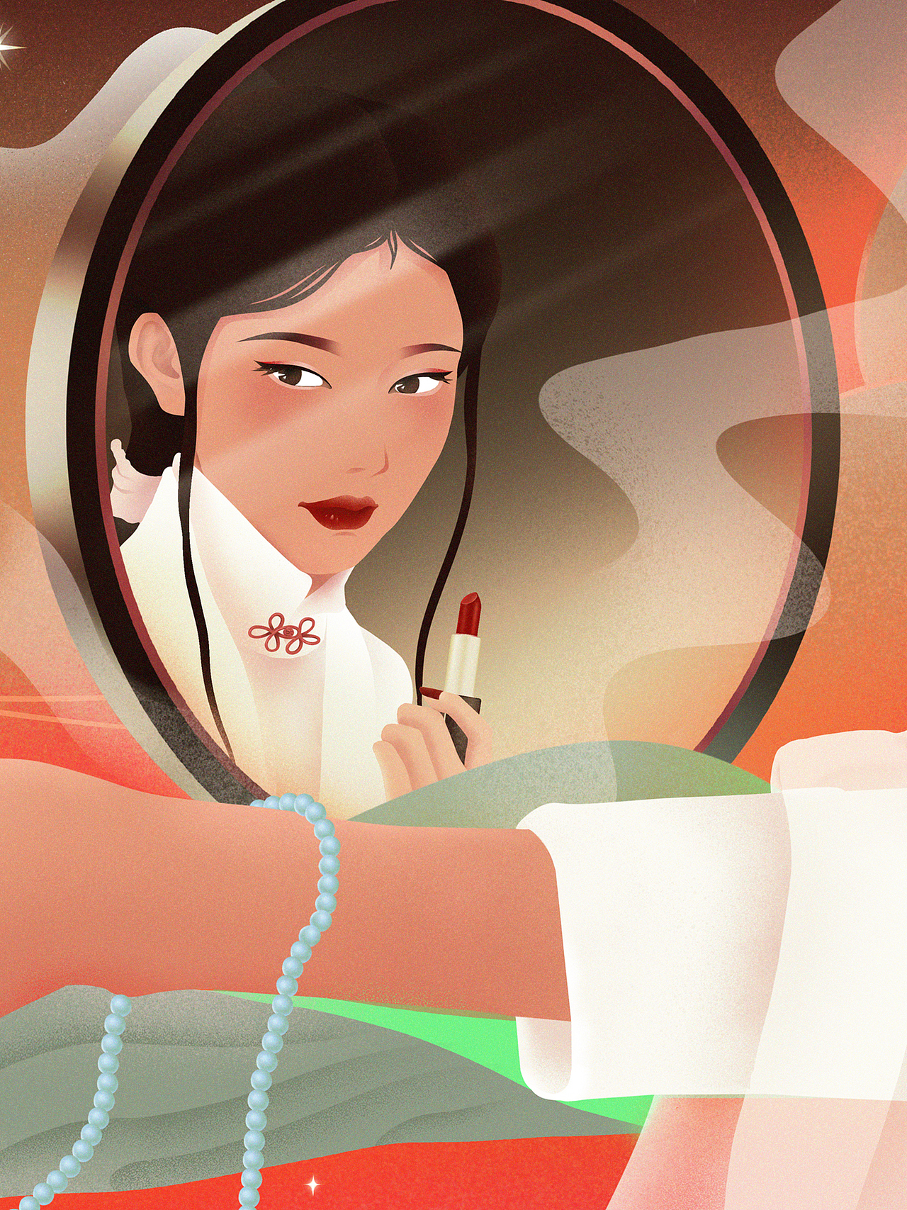 美妆品牌插画（图ZMzMxNDk1Nzcy） - 商业插画 - 站酷设计师蓝屿Lmxi原创素材 - 站酷ZCOOL