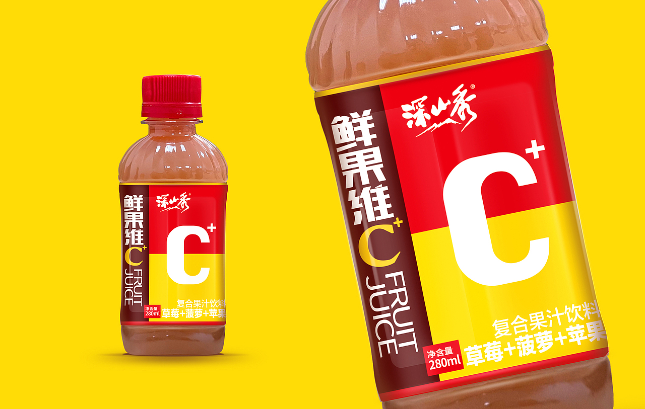 一款普通果汁包装设计·一木品牌