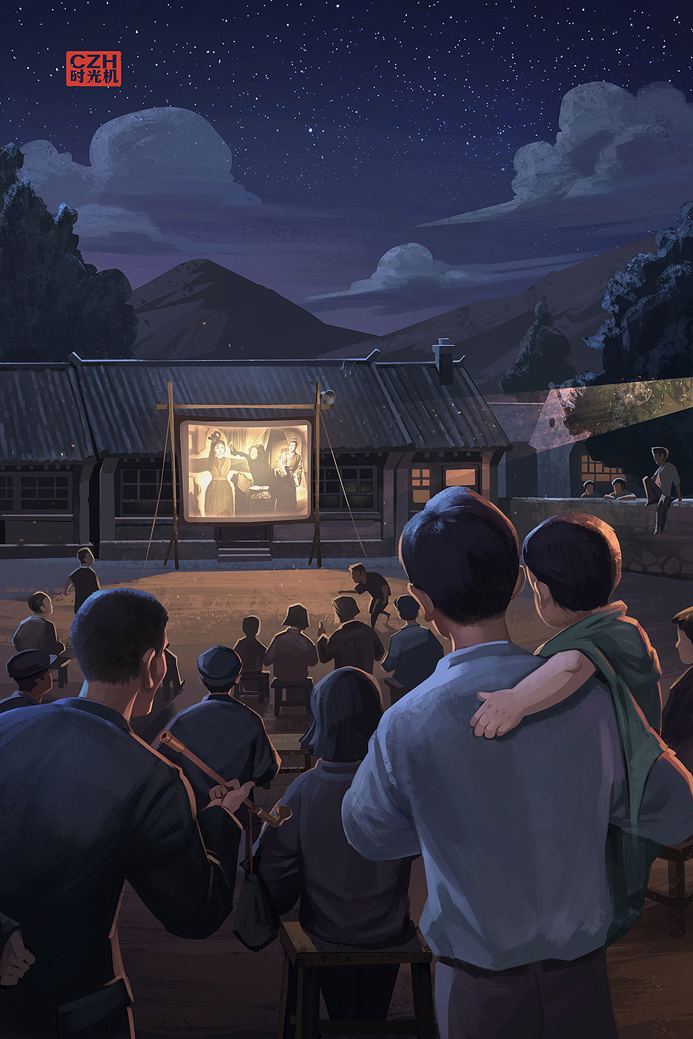 過去的和現(xiàn)在的小朋友，六一快樂（圖ZMzQxODA2NzI4） - 兒童插畫 - 站酷設(shè)計師CZH-時光機原創(chuàng)素材 - 站酷ZCOOL