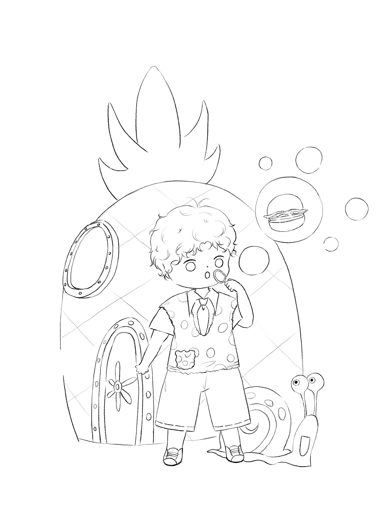 q版 拟人 海绵宝宝