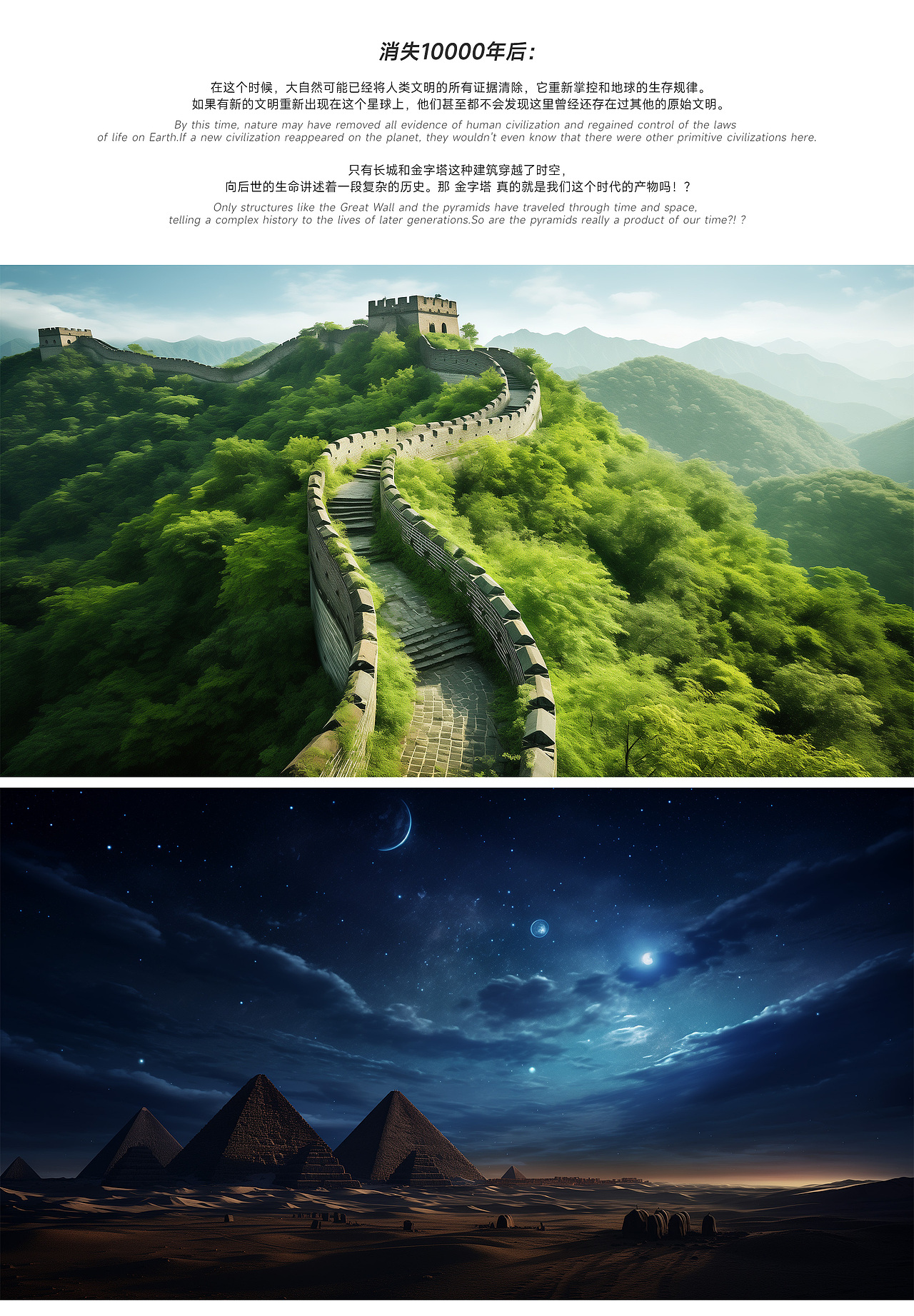 用AI来描绘人类消失之后的故事