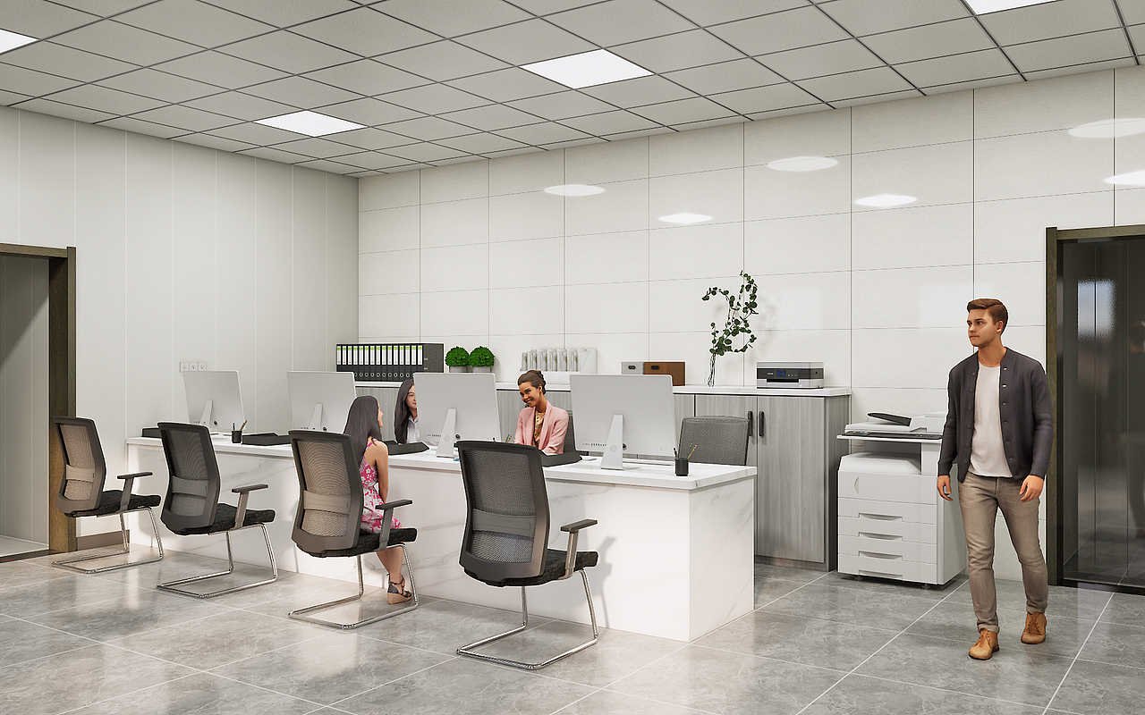 简易服务办公柜台