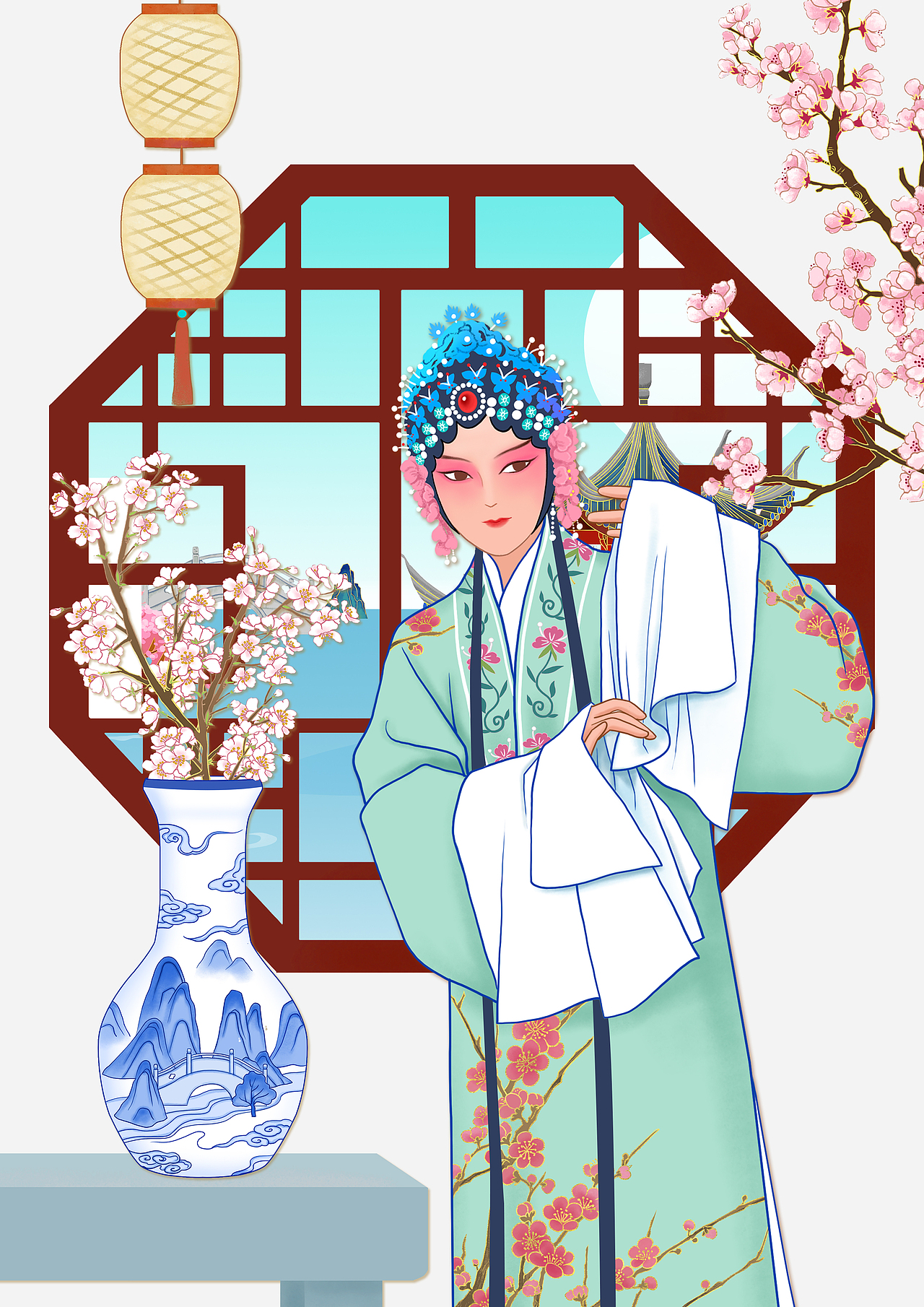 一些国风图（图ZMzE1ODc1Njg0） - 商业插画 - 站酷设计师画图机器1号原创素材 - 站酷ZCOOL