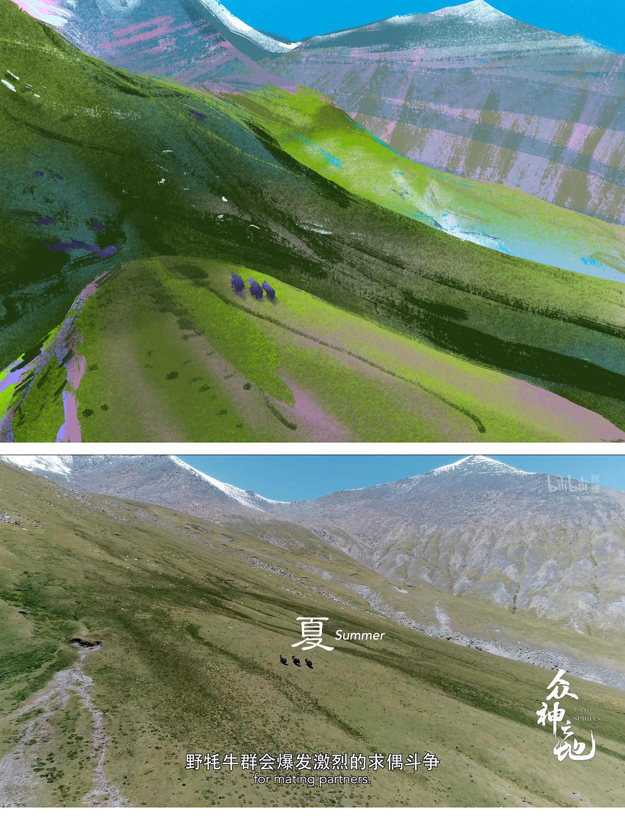 边看纪录片边画画