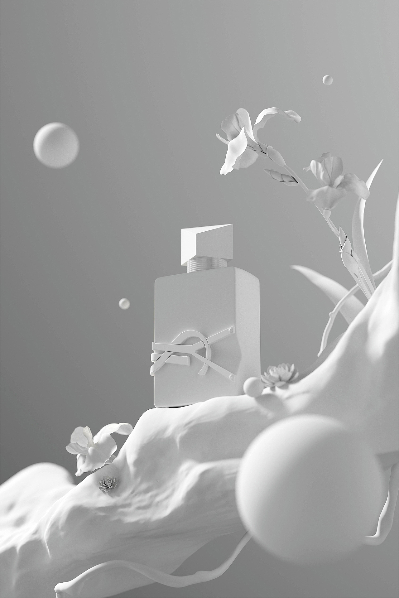 化妆品-香水渲染