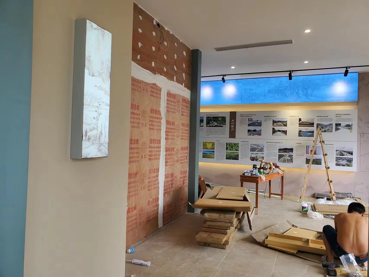 四会威整圩镇客厅（图ZMzcwMTg1ODgw） - 展陈设计 - 站酷设计师QinShen原创素材 - 站酷ZCOOL