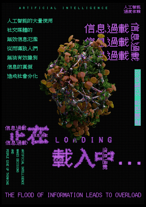 《正在載入中...》人工智能过度依赖多维度可视化设计（图ZMzY2MDY3MzYw） - 海报 - 站酷设计师Alynx原创素材 - 站酷ZCOOL
