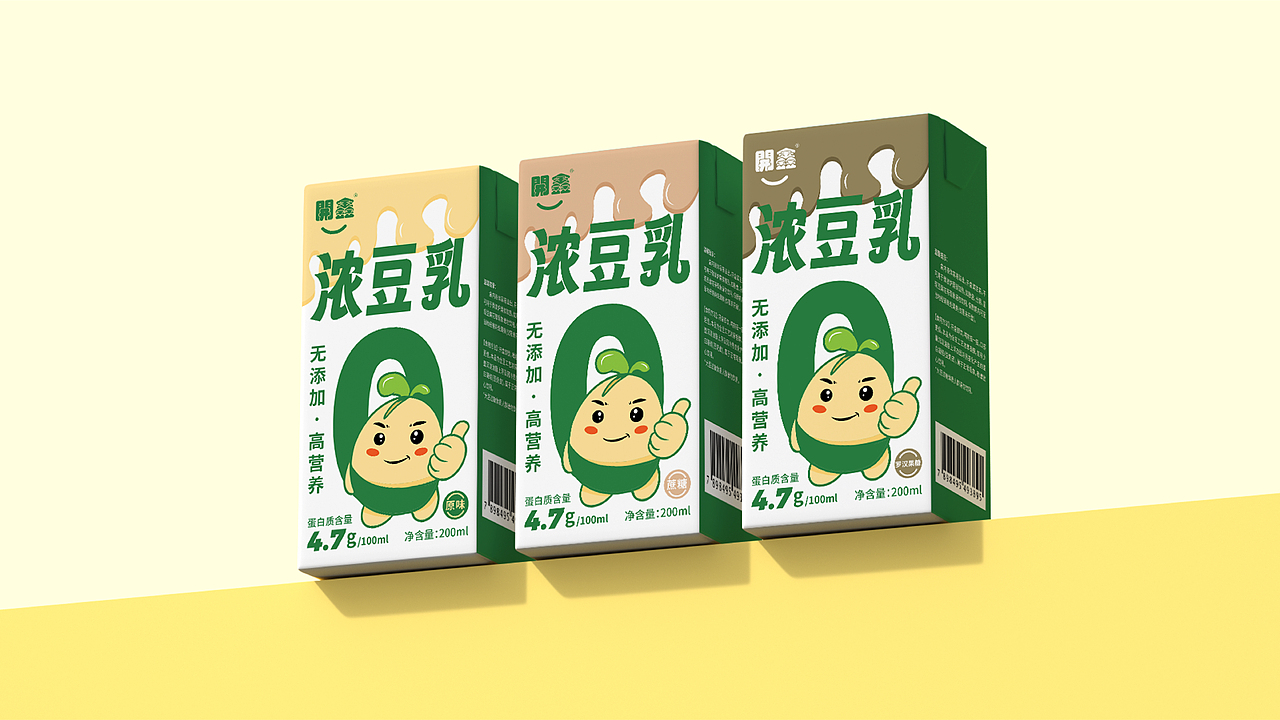 開鑫浓豆乳 | 包装设计